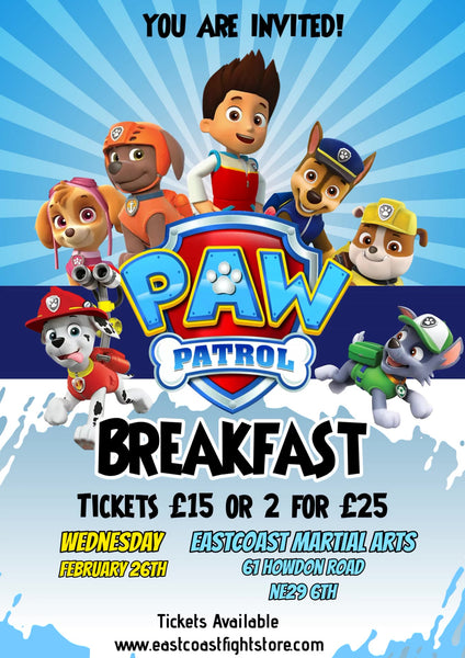 PAW Patrol Breakfast &amp; Martial Arts Event